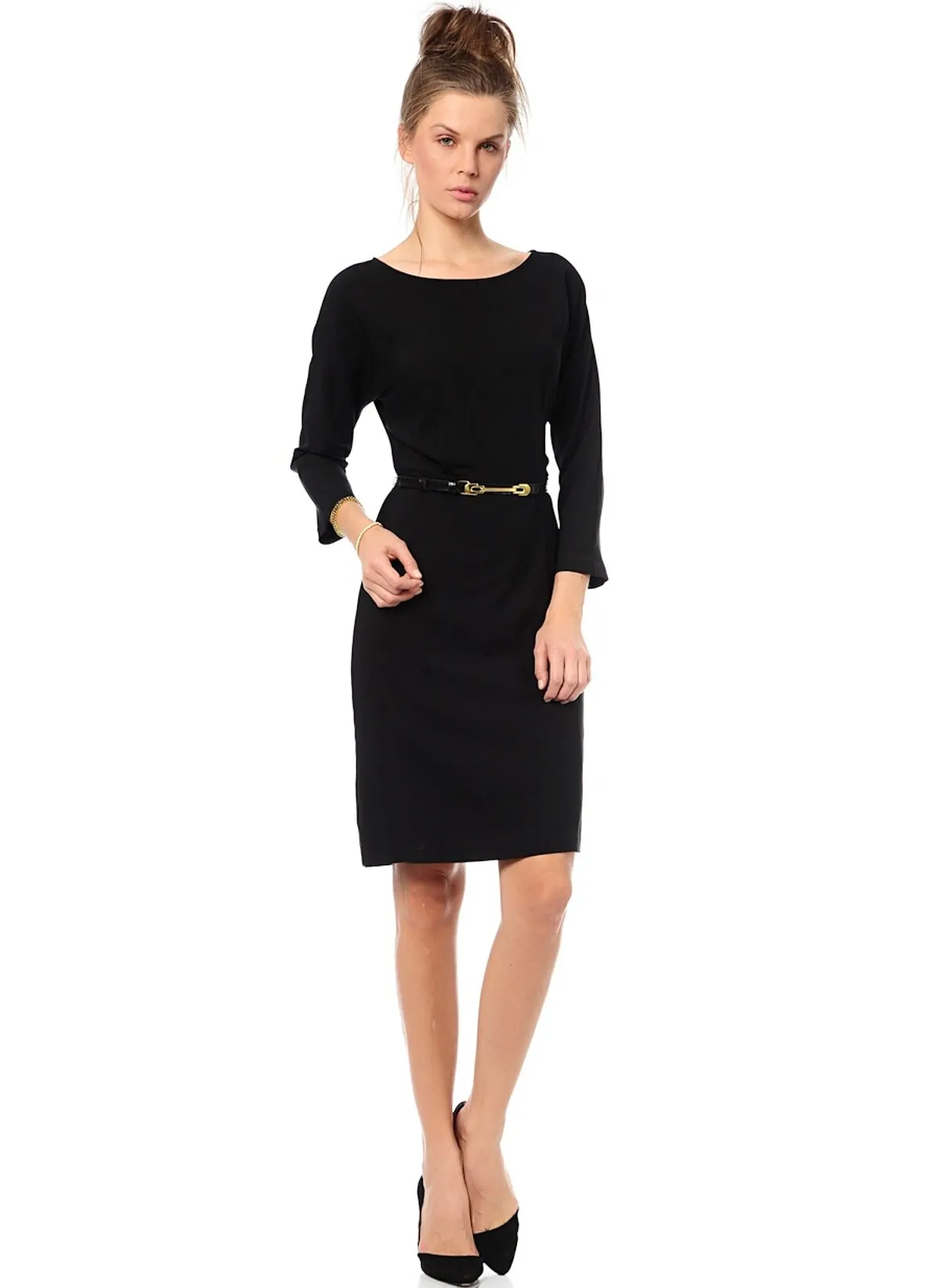 13530 Black Pencil Dress