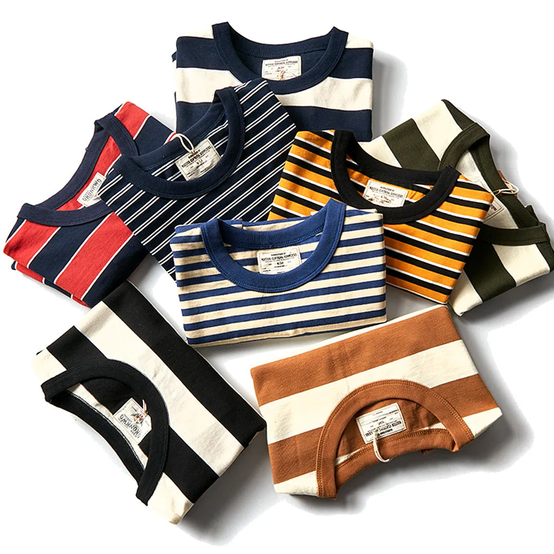 280G Basic Striped Tee