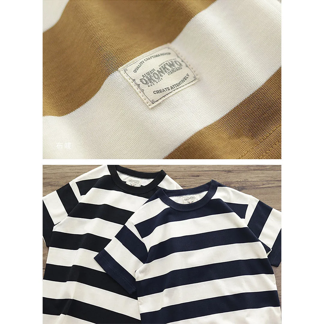 280G Basic Striped Tee
