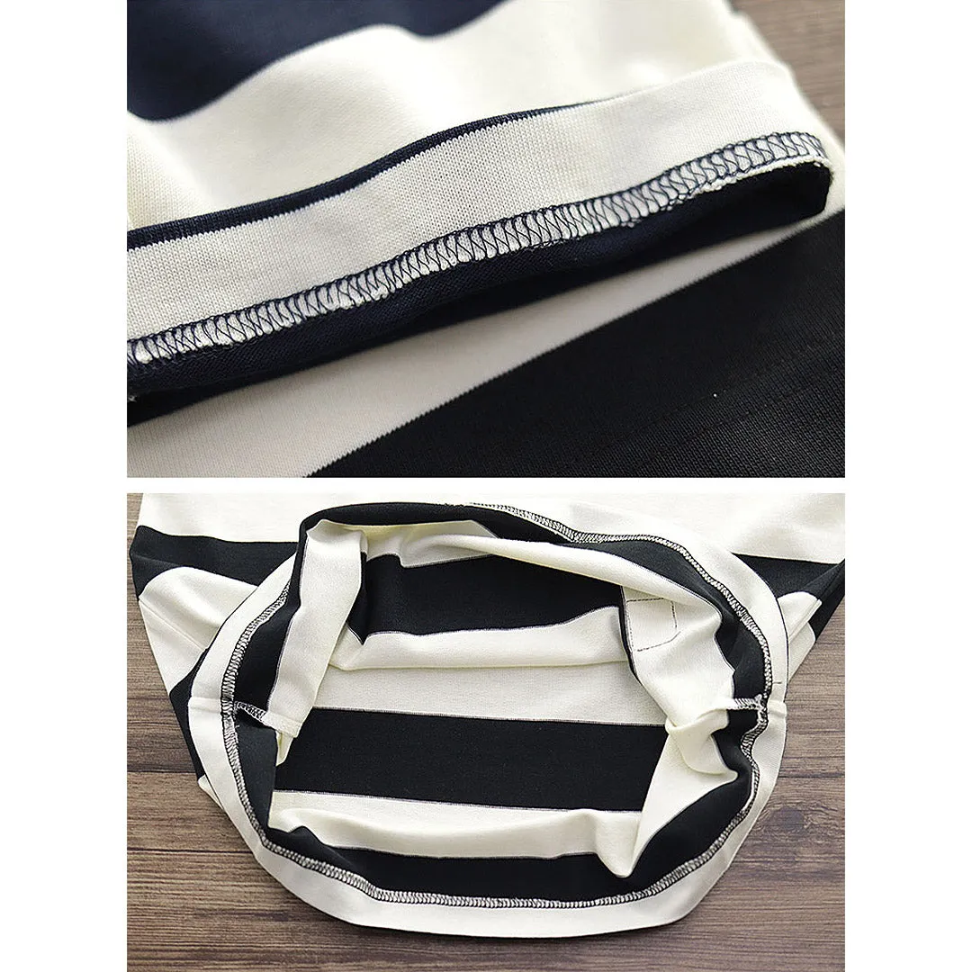 280G Basic Striped Tee