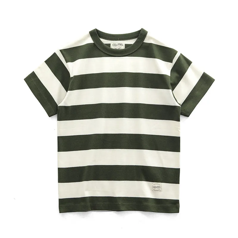 280G Basic Striped Tee