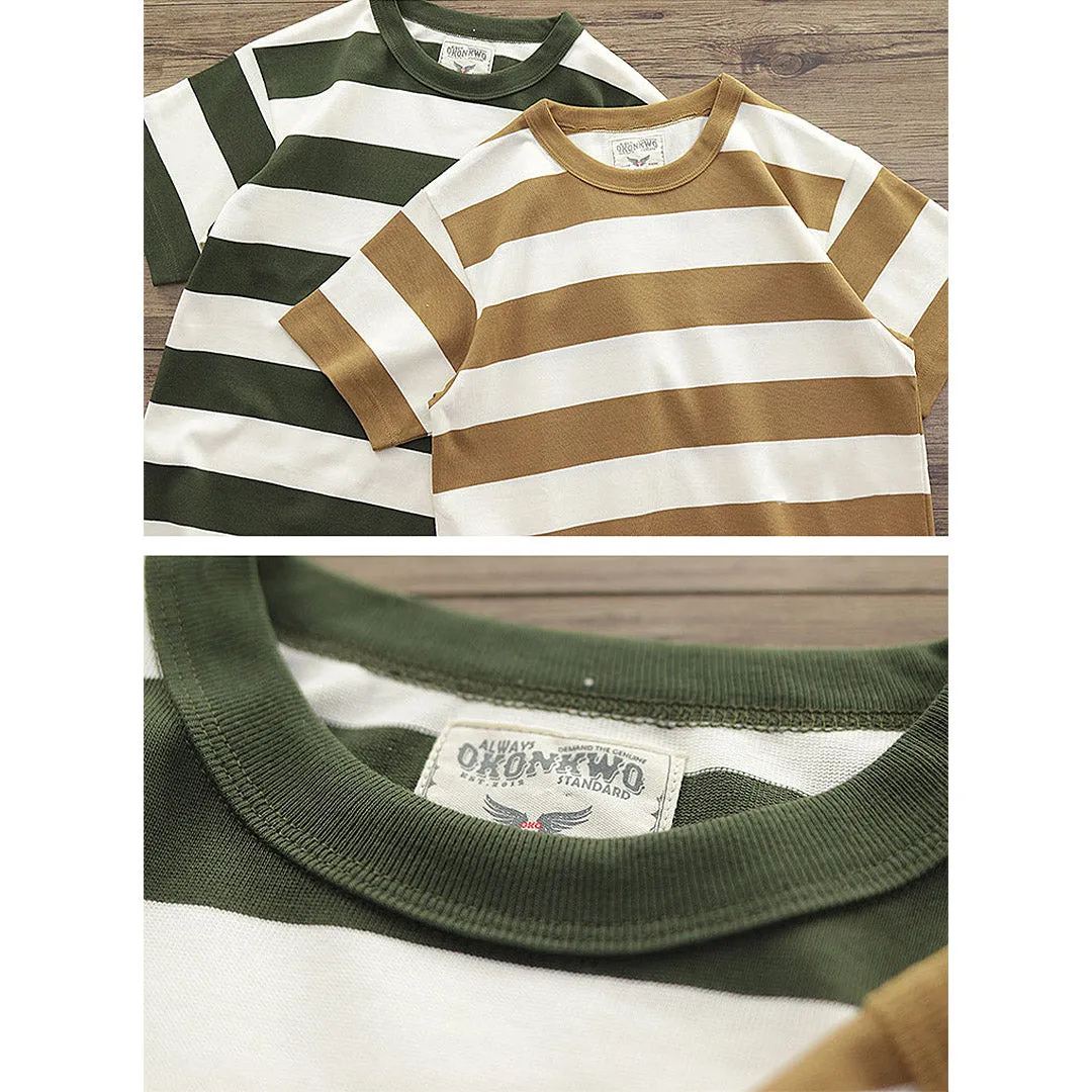280G Basic Striped Tee