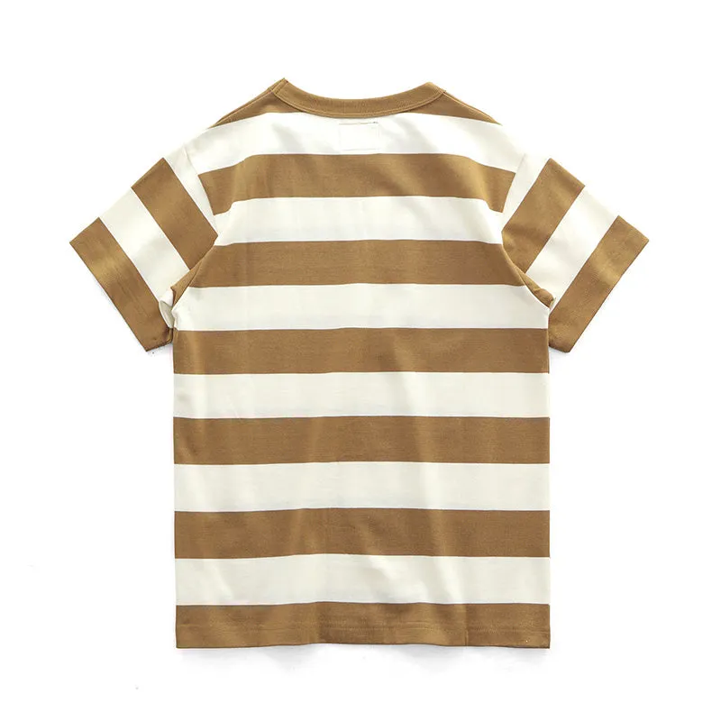 280G Basic Striped Tee