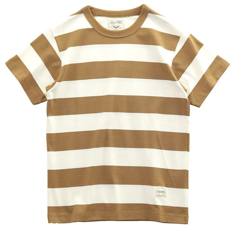 280G Basic Striped Tee