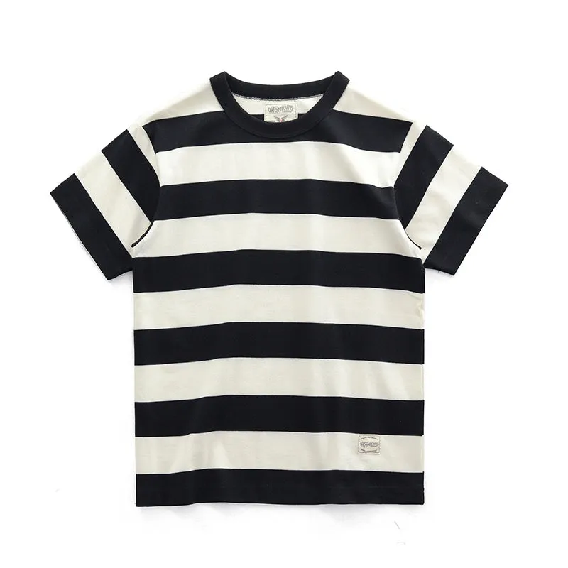 280G Basic Striped Tee