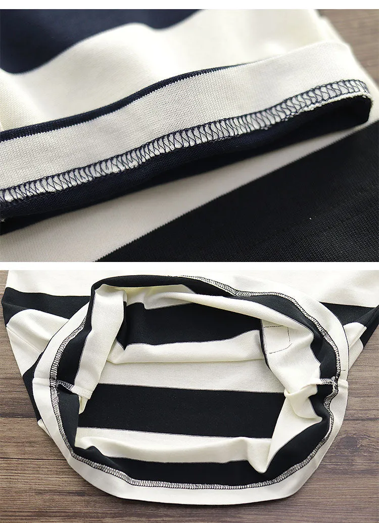 280G Basic Striped Tee