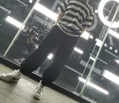 280G Basic Striped Tee