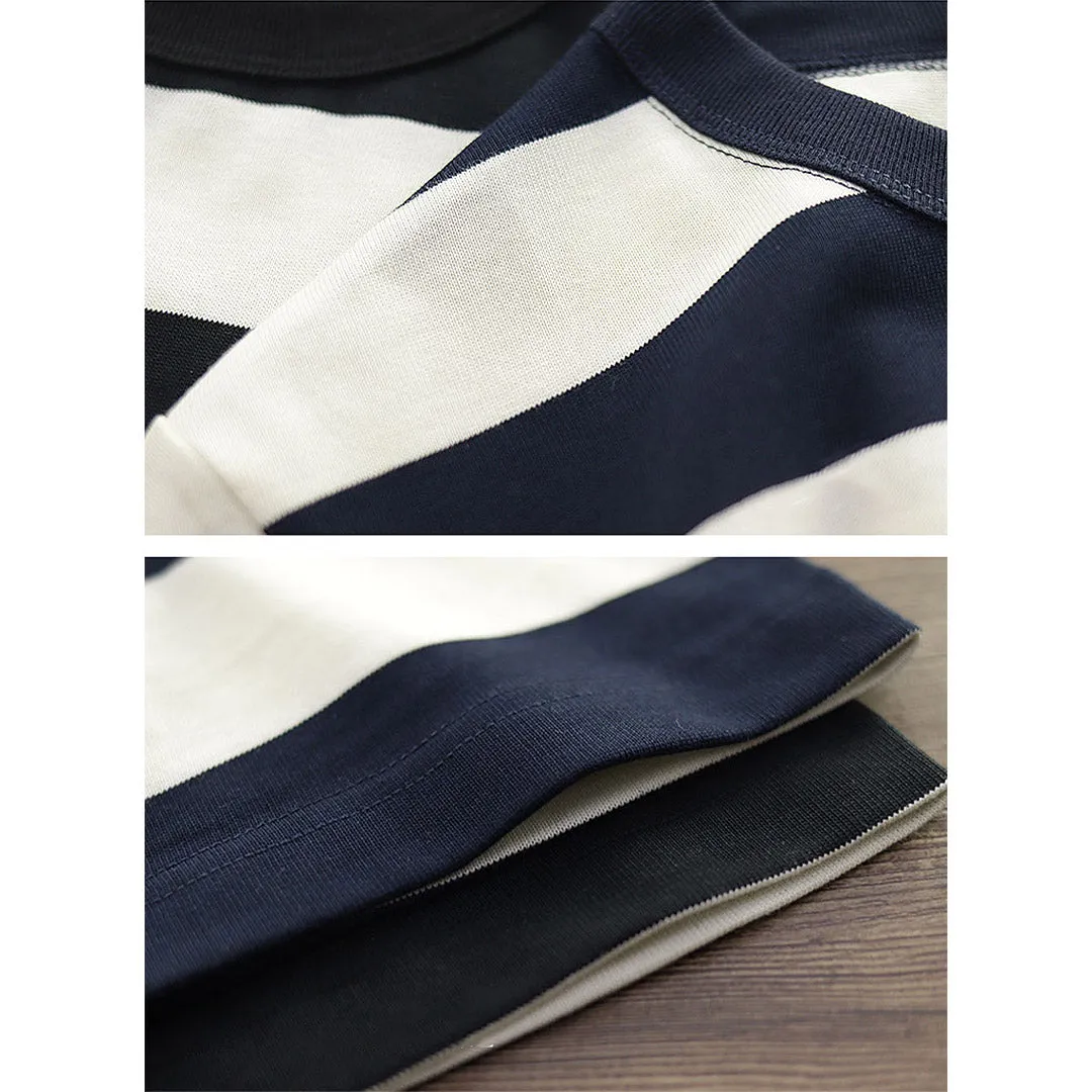 280G Basic Striped Tee