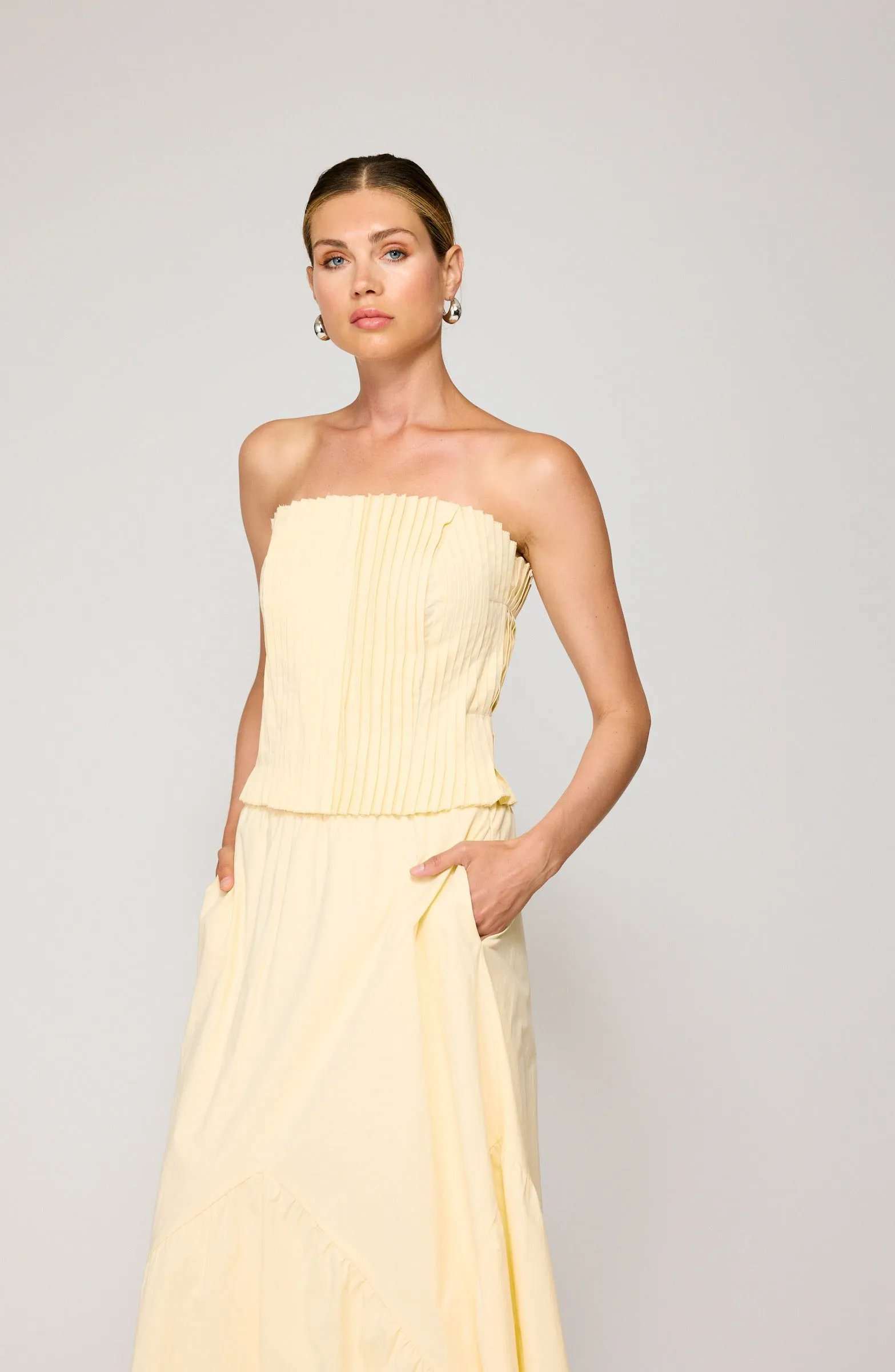 ABBOTT PLEATED TUBE TOP