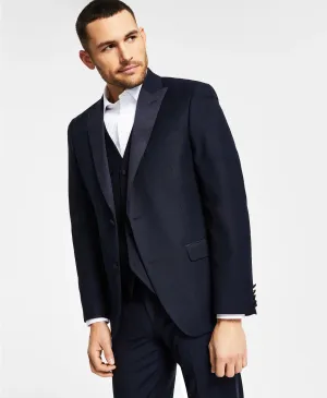 Alfani Men's Slim-Fit Navy Blue Tuxedo Jacket Size 38L