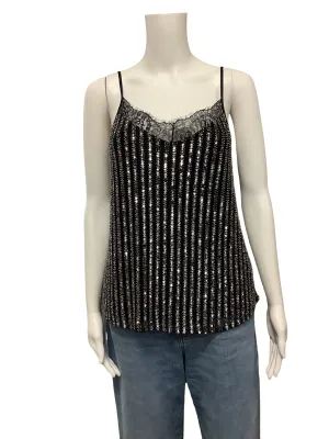 Cami NYC Top Sleeveless Sequin Size: S