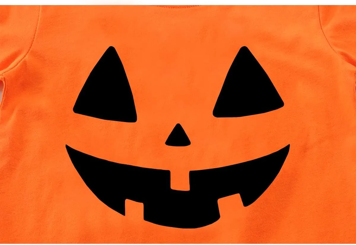 CM-Kid Halloween Shirt for Toddler Boy Girl Pumpkin Ghost Dino Short Sleeve Tshirt for Kids Cotton Tops 2-7 Years