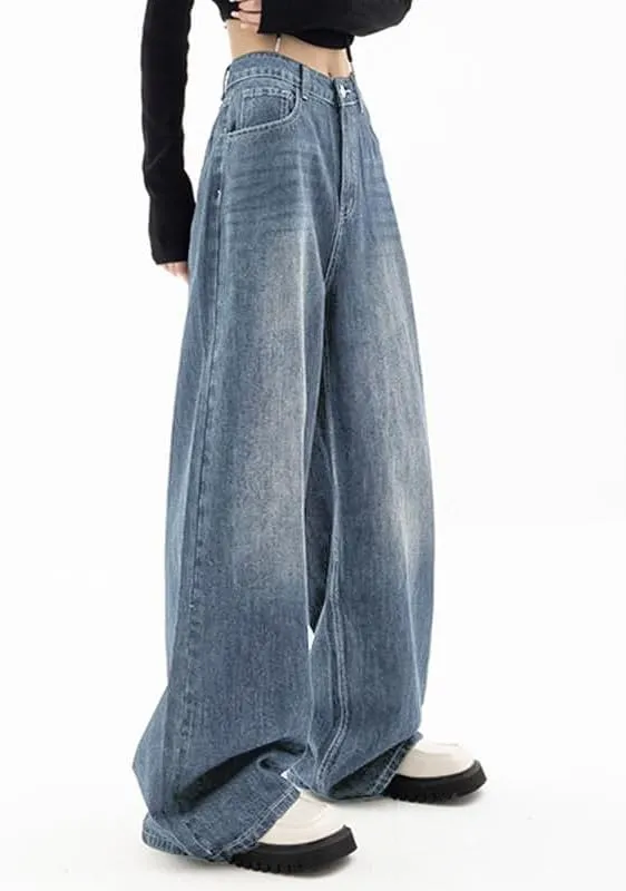 EMMIOL Jeans for Women Wide Leg Baggy Jeans High Waist Y2K Cargo Pants Casual Loose Boyfriends Trousers Vintage Streetwear