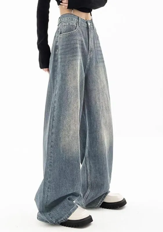 EMMIOL Jeans for Women Wide Leg Baggy Jeans High Waist Y2K Cargo Pants Casual Loose Boyfriends Trousers Vintage Streetwear