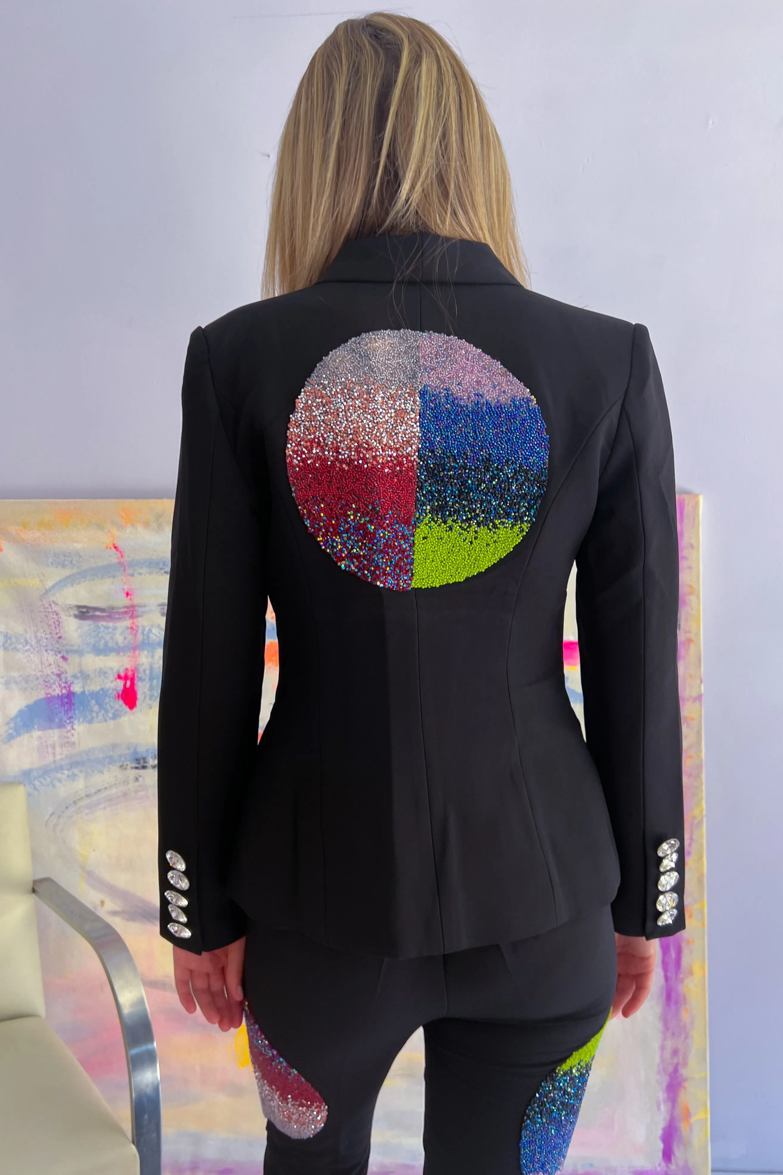 Germanier - Embellished Blazer: Black