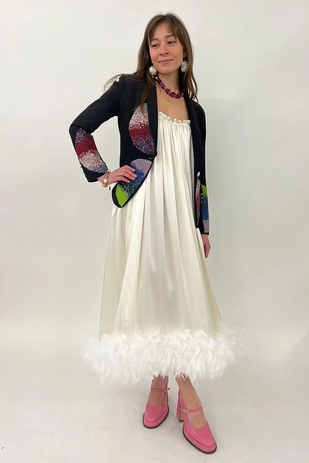 Germanier - Embellished Blazer: Black