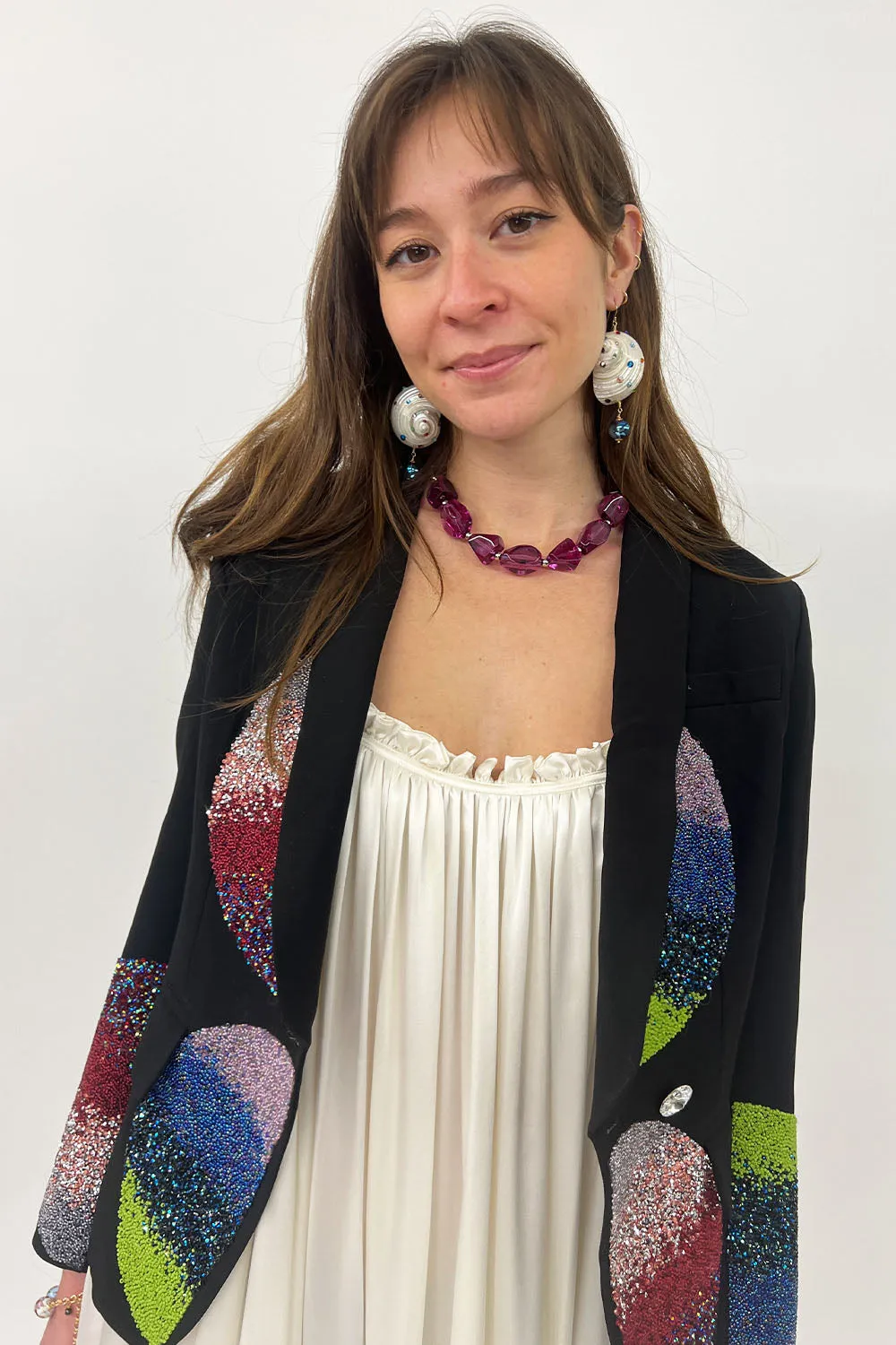 Germanier - Embellished Blazer: Black