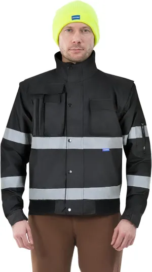 High Visibility Waterproof Reflective Rain Winter Warm Safety Jacket Working Overalls