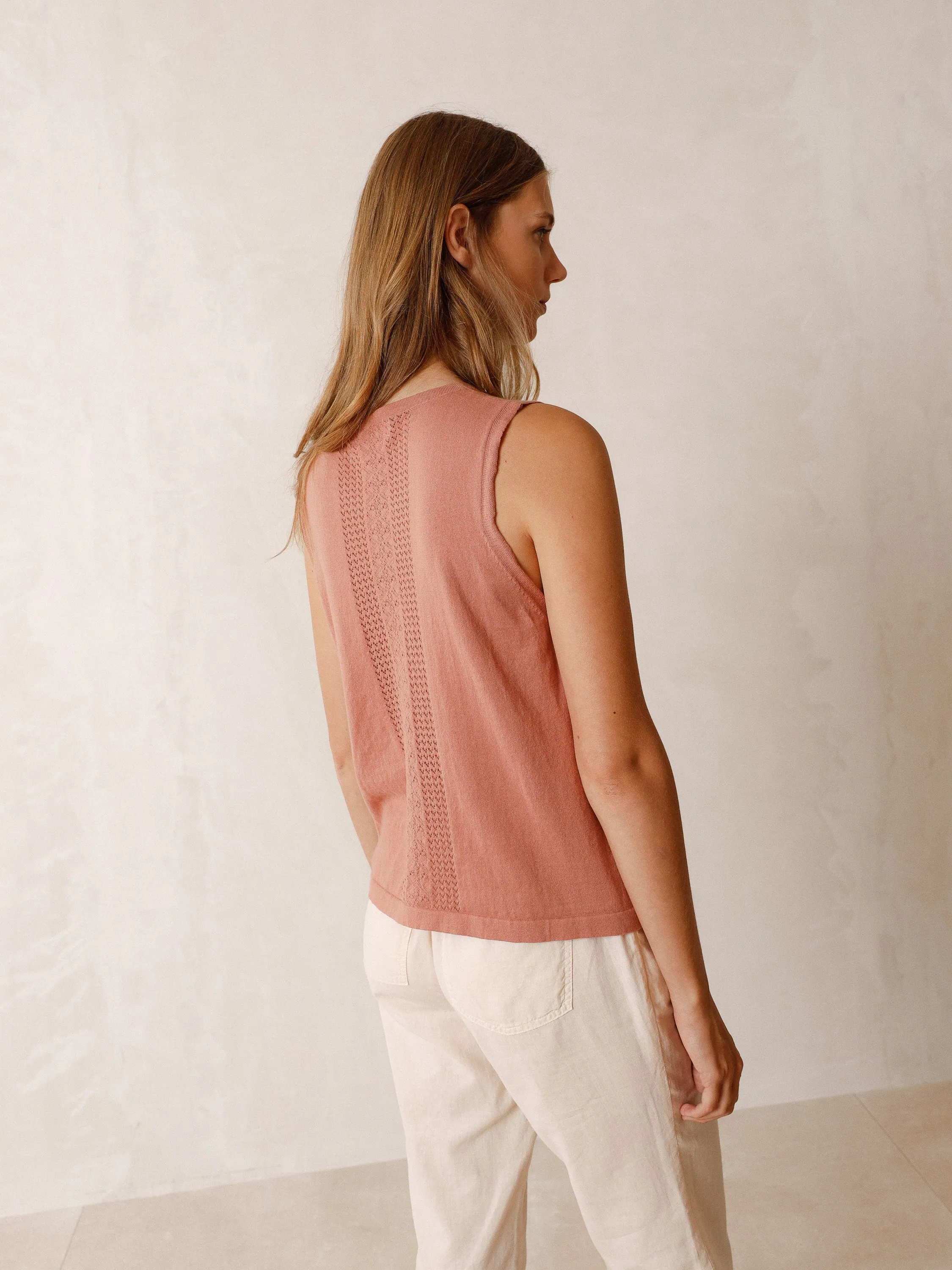 Indi & Cold Knitted Vest / Rosa Vintage