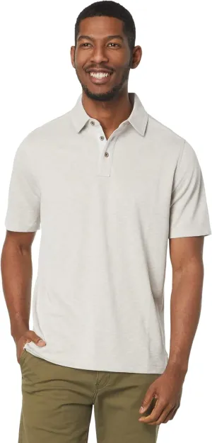 Johnston & Murphy Vintage Slub Polo - T-Shirt for Men - Short Sleeves - Spread Collar - Straight Hemline