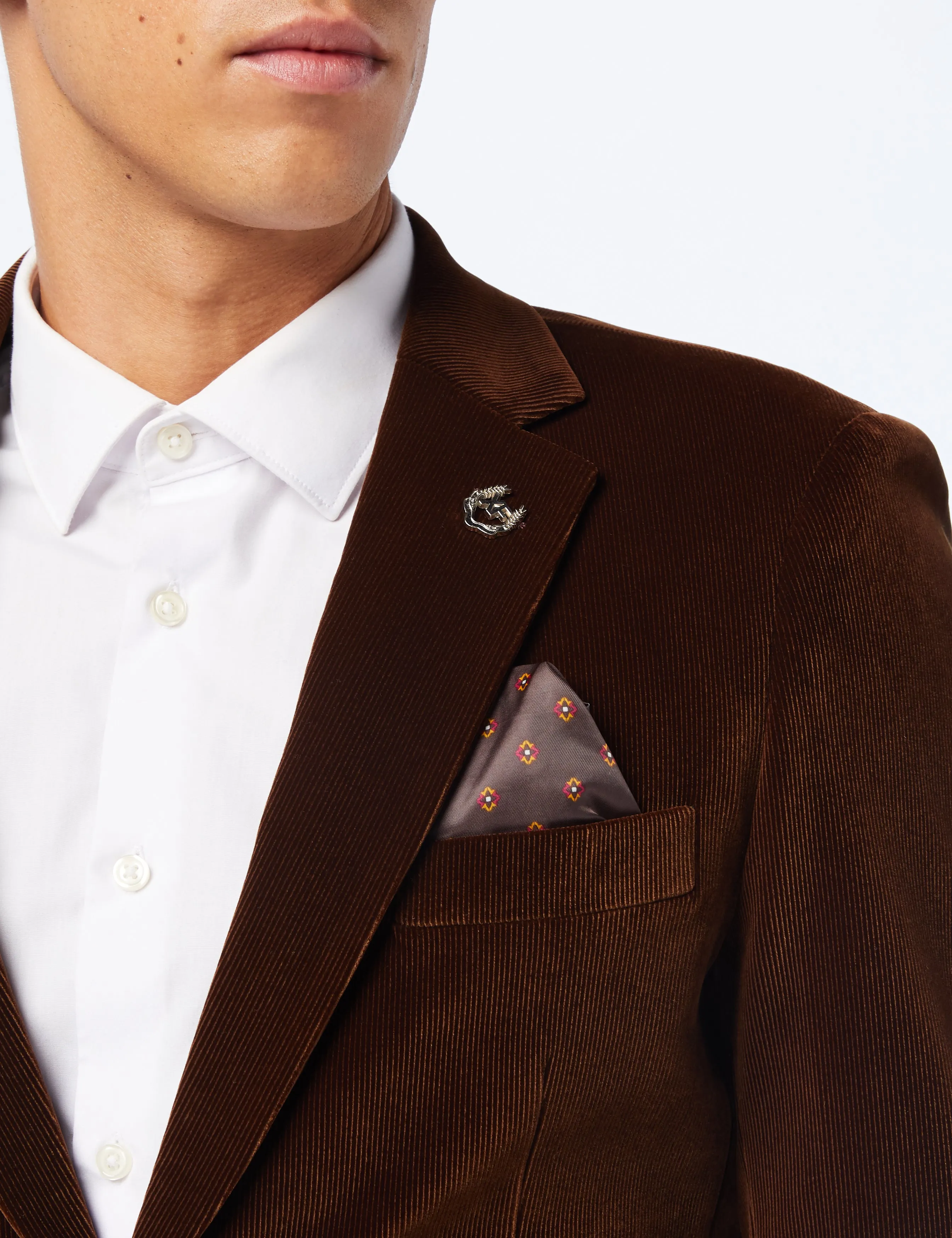 MATTHEW - Brown Corduroy Blazer Jacket