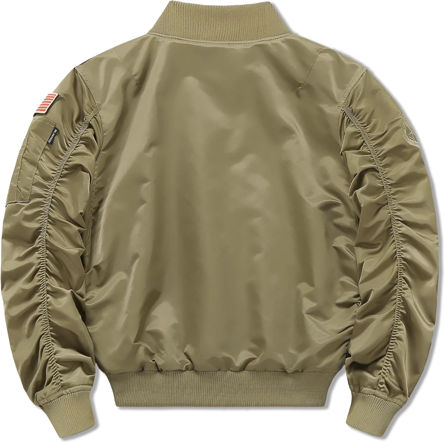 Men's Bomber Jacket Military Jacket Casual Spring Fall Winter Windbreaker Zip Up Coat with Pockets