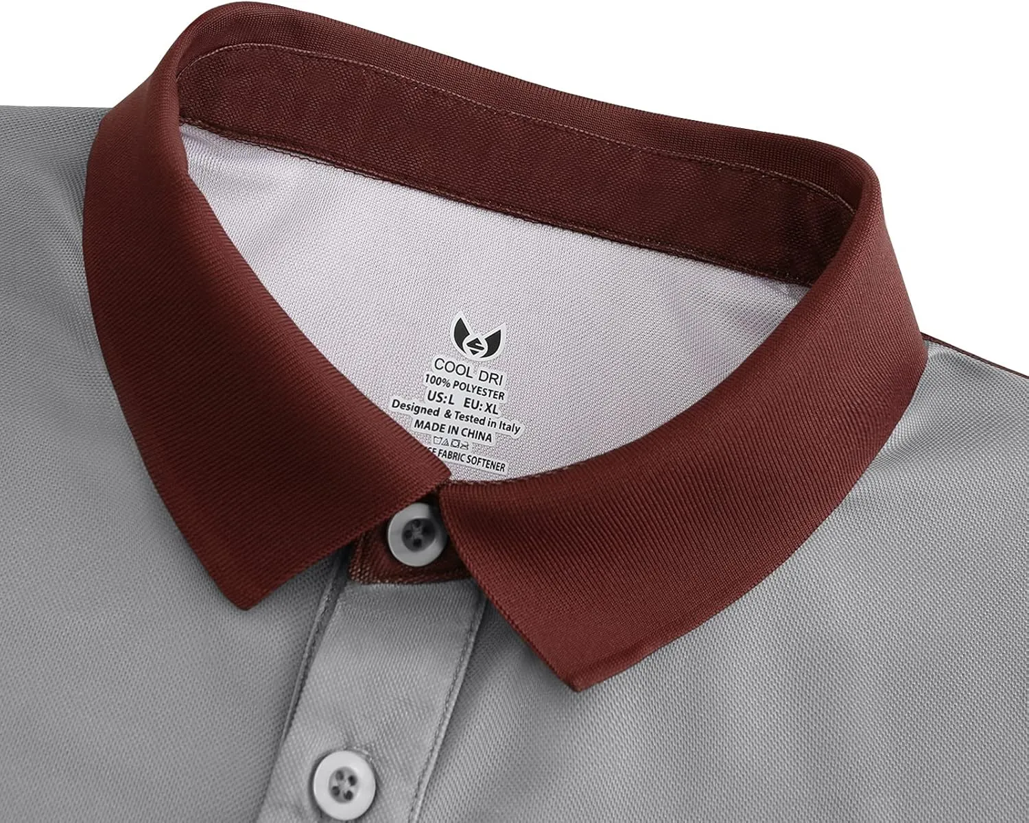 Men's Short Sleeve Polo Shirt Moisture Wicking Performance Dry Fit Golf Polo with Pocket