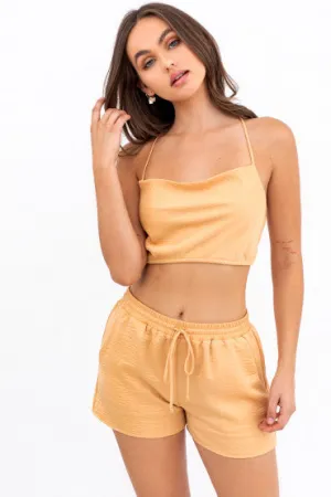 Peach Sleeveless Top