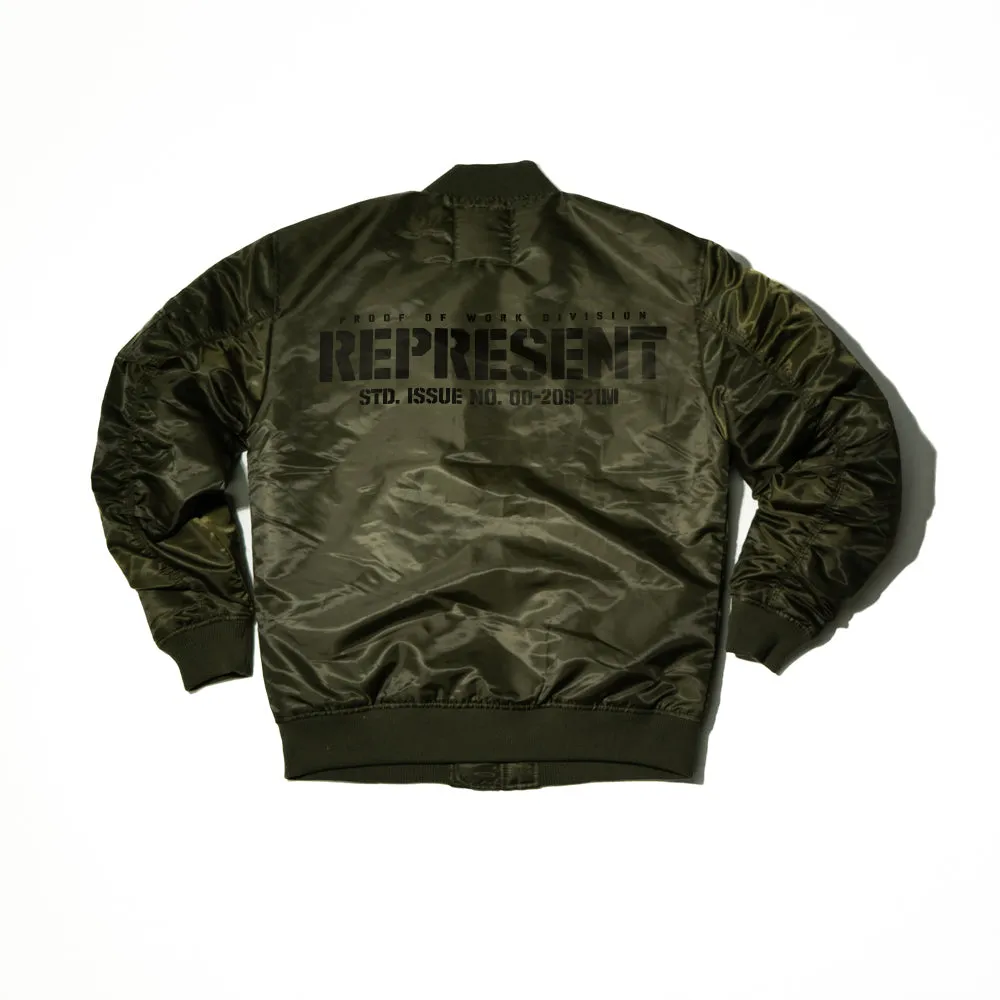 Proof of Work Div. Classic Bomber Jacket [MILITARY GREEN] MILITARY GRADE COLLECTIO