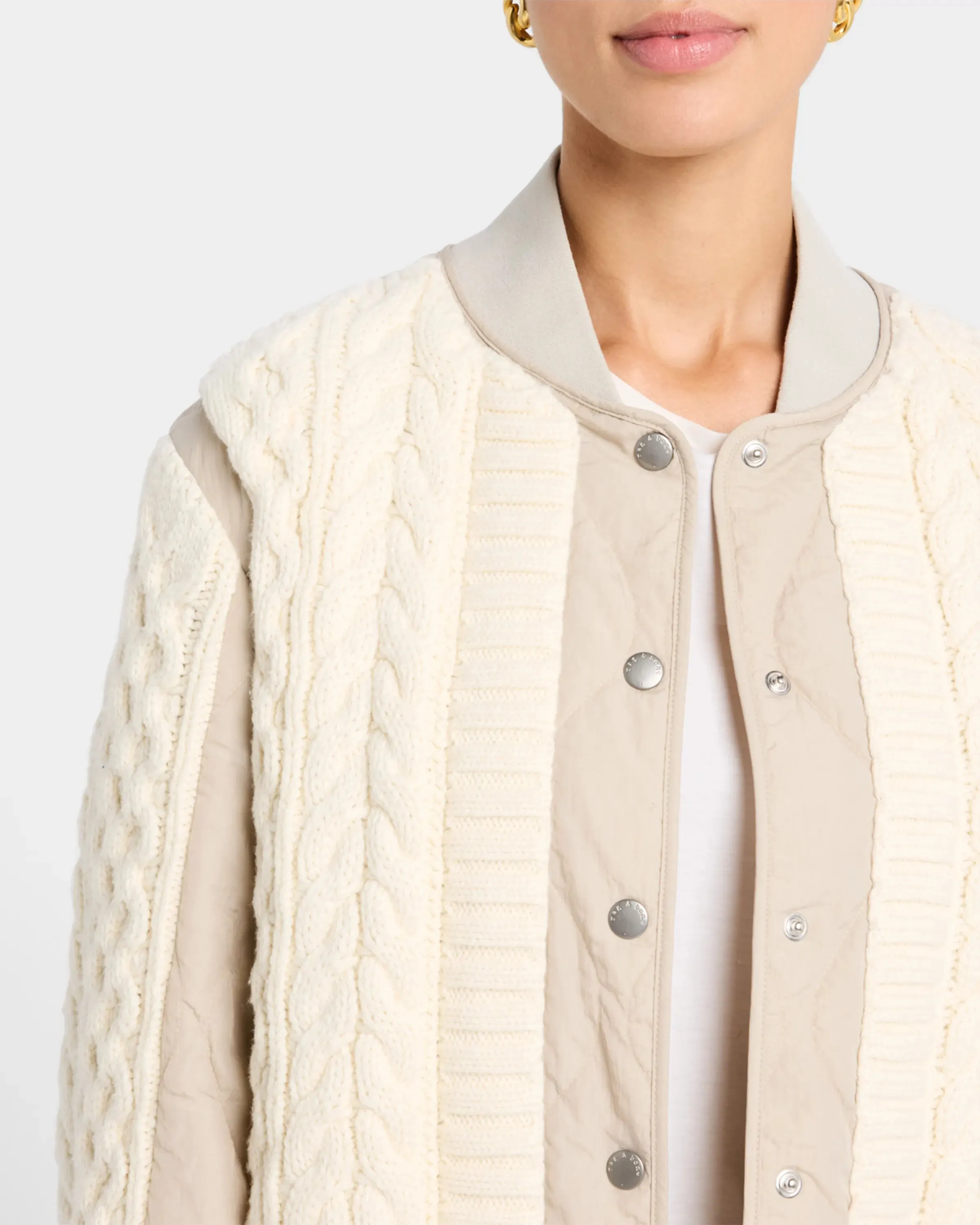 RAG & BONE MANSTON MIXED MEDIA BOMBER