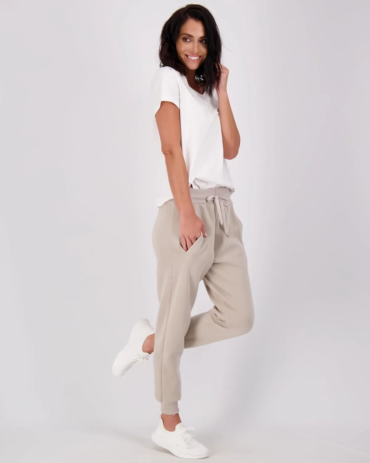 Real Essentials 3 Pack: Women's Ultra-Soft & Warm Fleece Joggers Sweatpants with Pocket (Available in Plus Size)