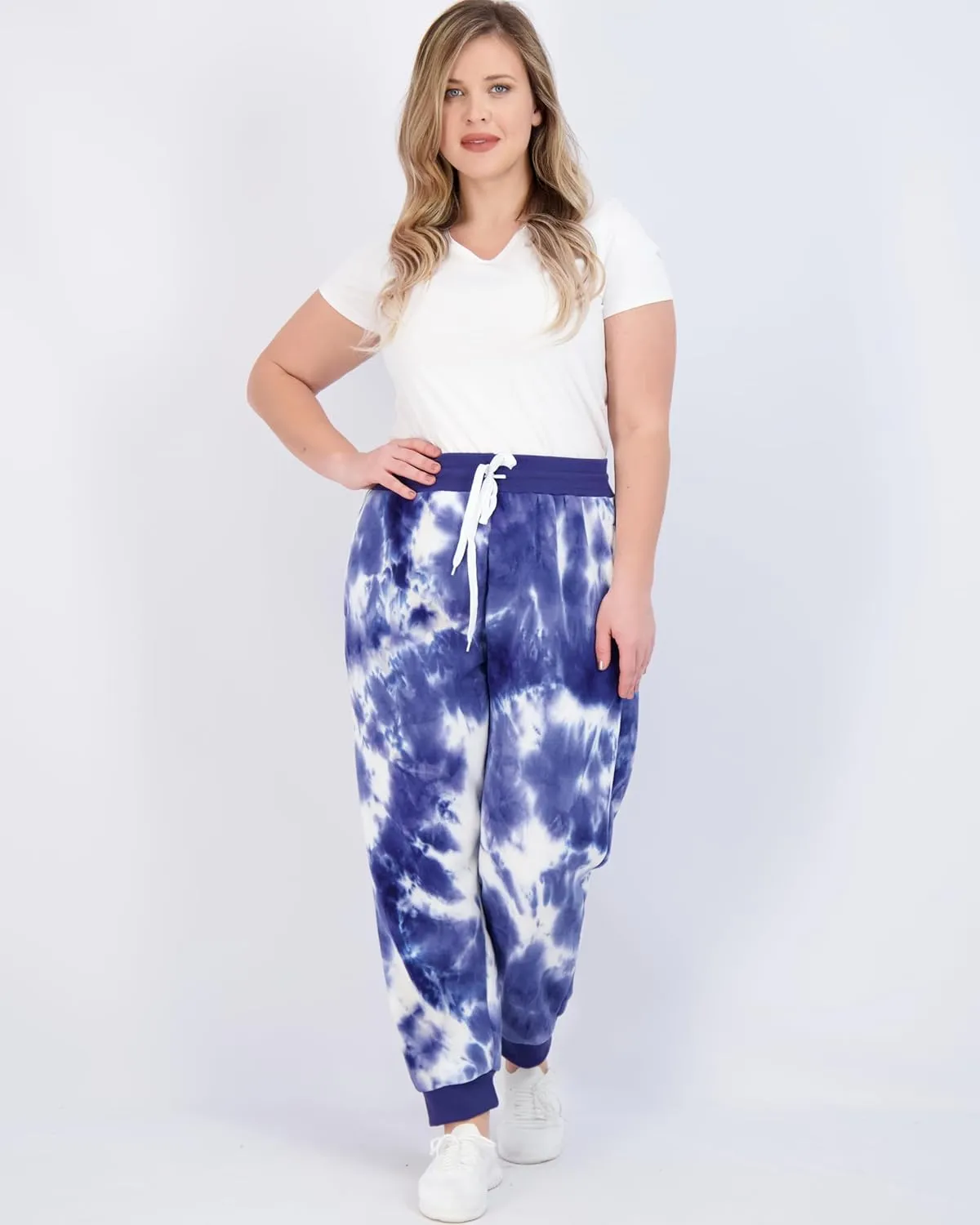 Real Essentials 3 Pack: Women's Ultra-Soft & Warm Fleece Joggers Sweatpants with Pocket (Available in Plus Size)