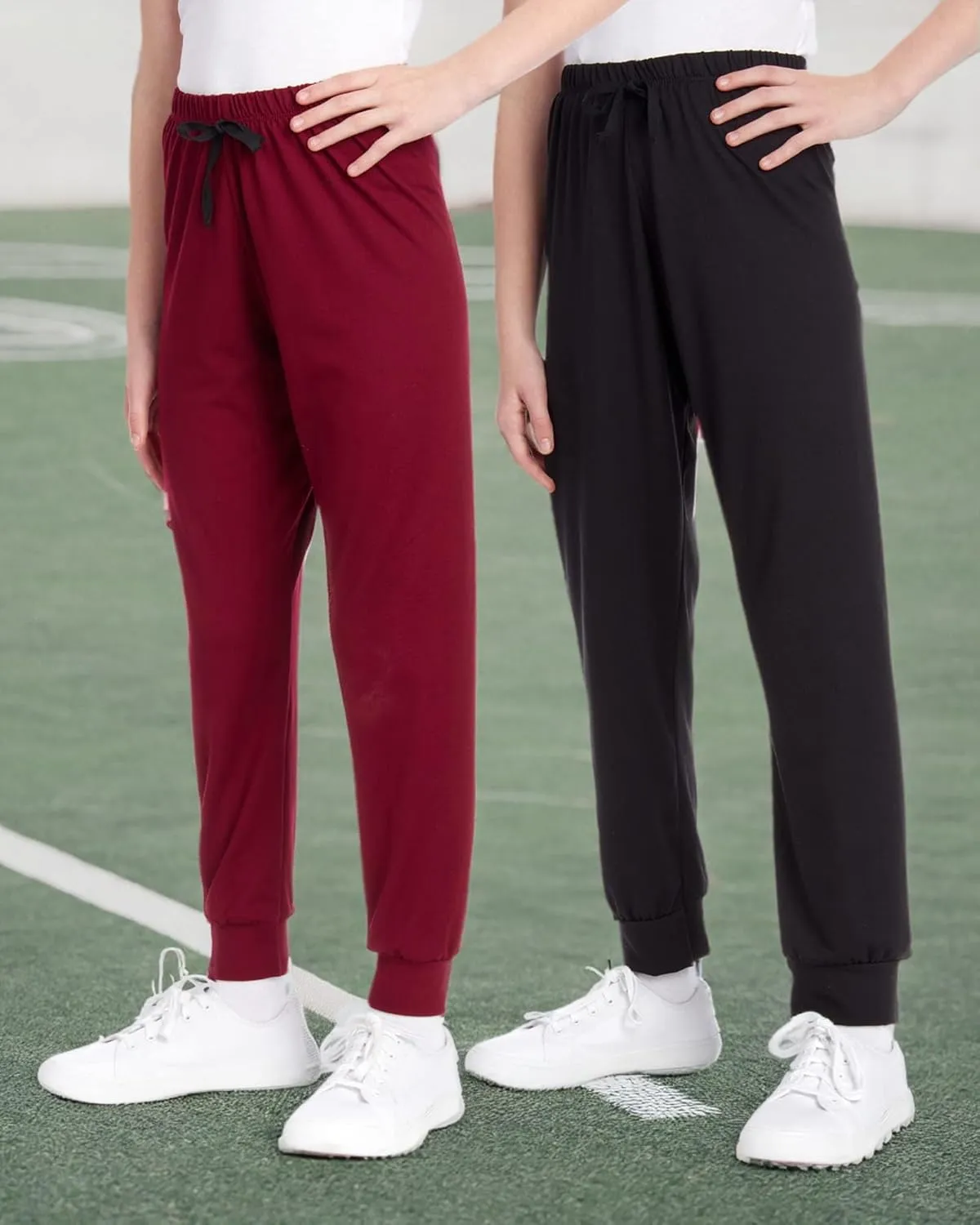 Sweet Hearts Girls' Fleece Sweatpants - 2 Pack Super Soft Athletic Performance Jogger Pants: Made in USA (7-16)