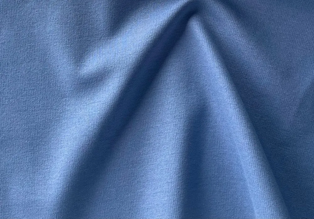 Wedgwood Blue Viscose Blend Ponte Double-Knit 