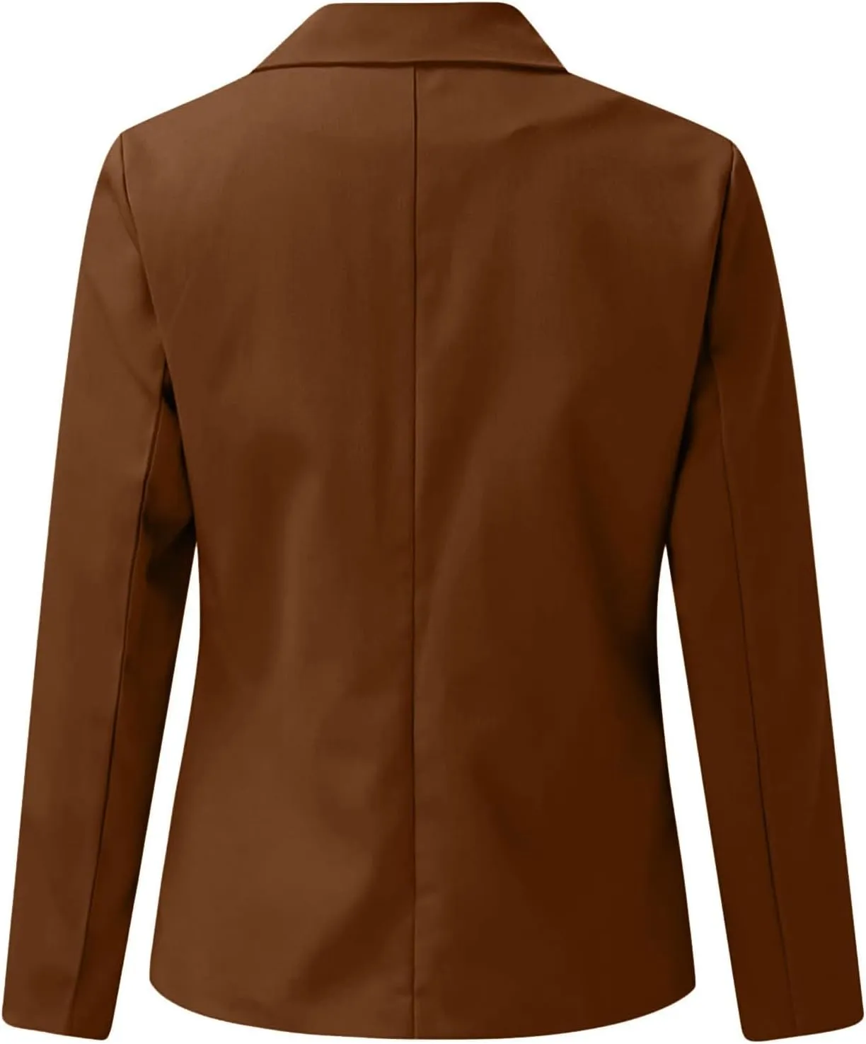 Women Fall Fashion 2024 Blazers Long Sleeve Open Front Button Blazer Jackets Solid Color Work Office Suit Jacket