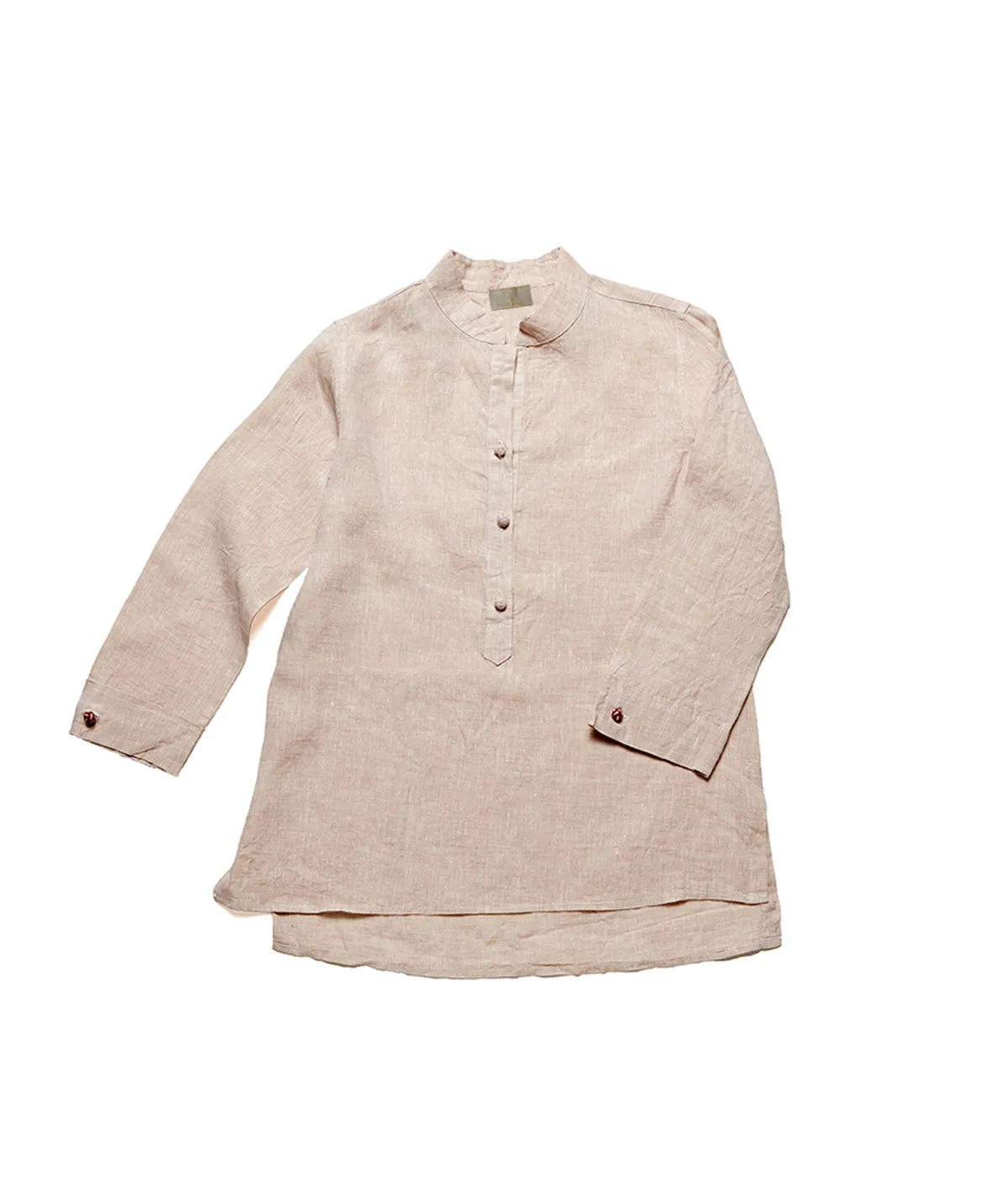 Women's Nehru Linen Tunic - Pre-Loved