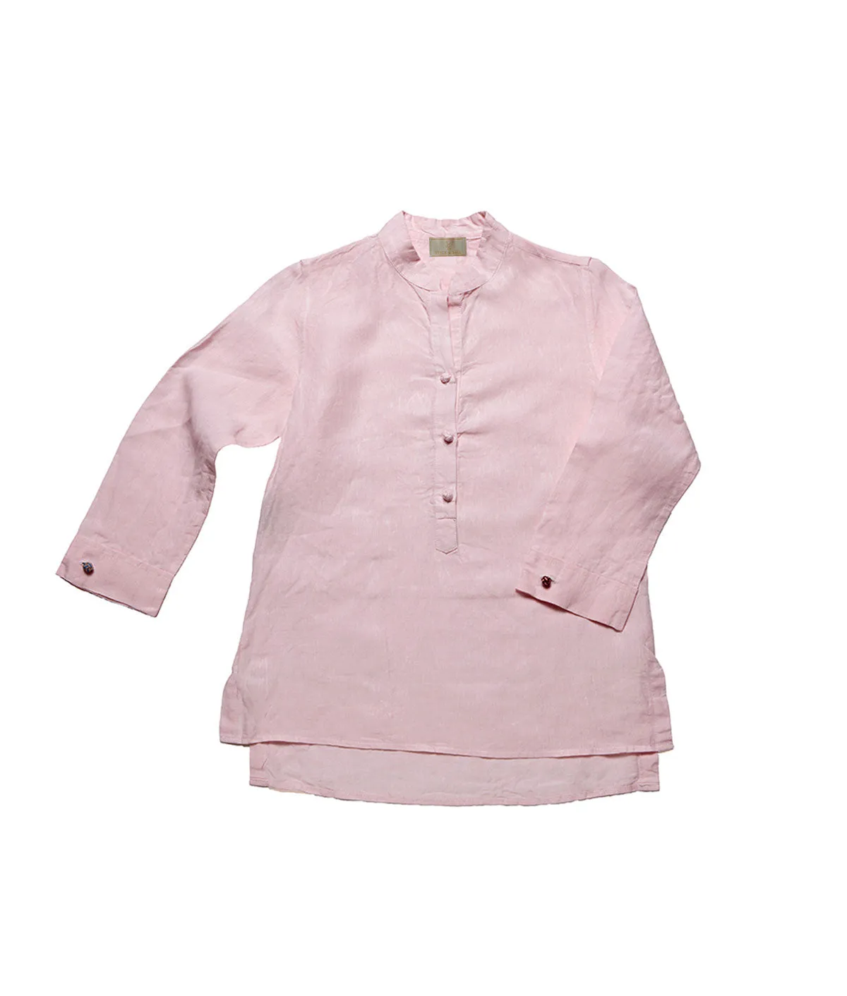 Women's Nehru Linen Tunic - Pre-Loved