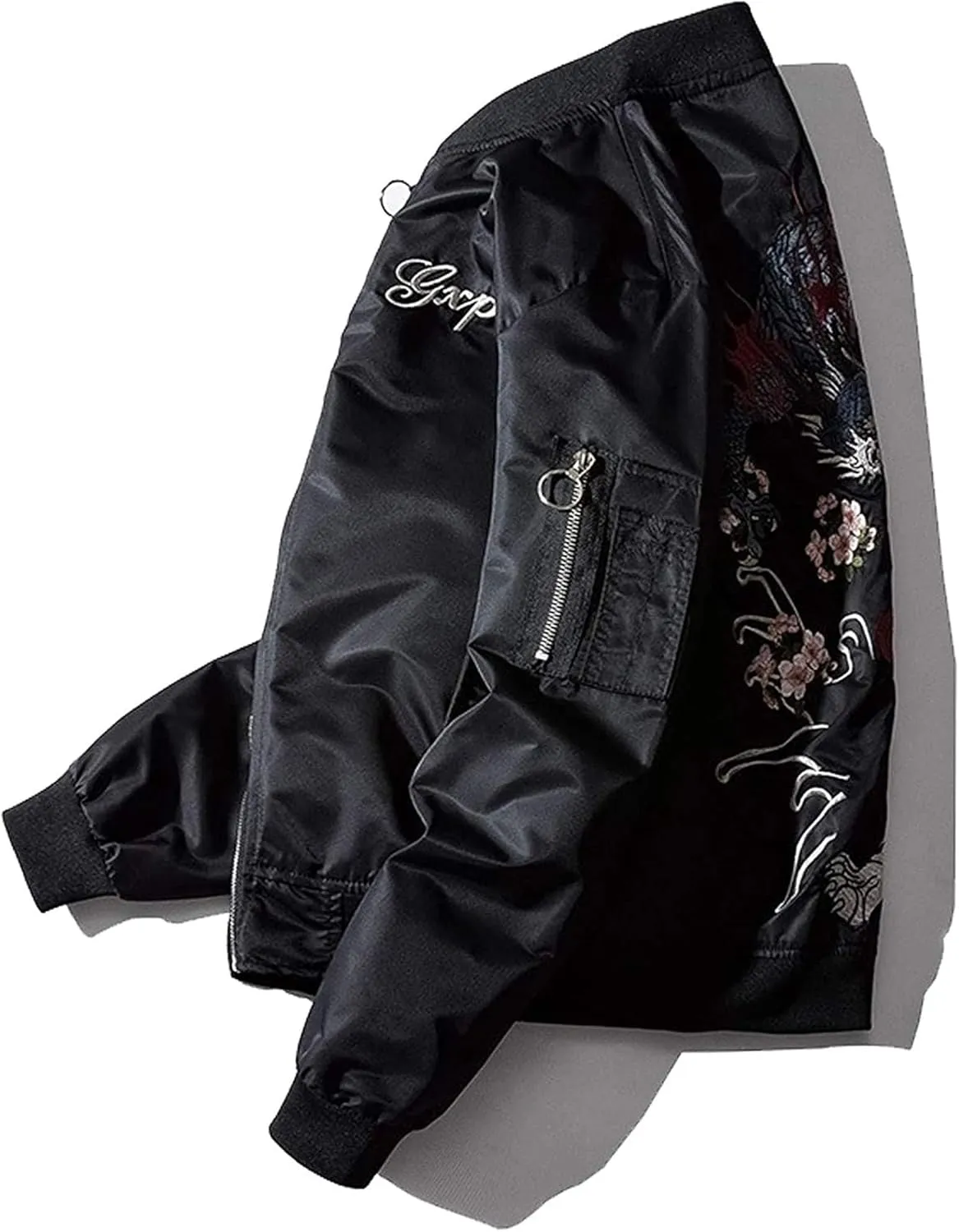 XYXIONGMAO Japanese Dragon Tiger Hip Hop Clothing Men'S Bomber Jacket Oversized Street Windbreaker Flying Streetwear